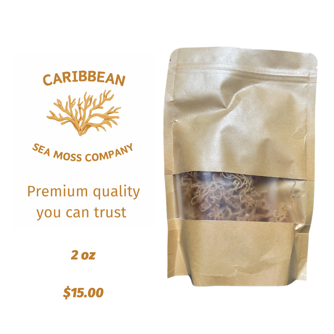 Premium Raw Caribbean Sea Moss (2 oz) (UK)